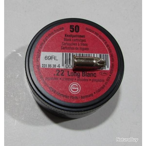 boite de 50 cartouches a blanc Geco cal 22lr PAK