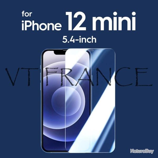 2 Ecrans Protecteur Verre + Gabarit pour Iphone, Smartphone: iPhone 12 Mini