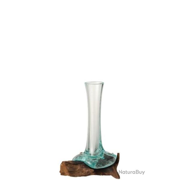 VASE EN VERRE RECYCL� 16cm