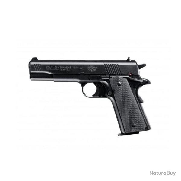 Pistolet � plombs Colt Government 1911 A1 Co2 - Cal. 4.5 - Black / 4.5 mm / 3.5 Joules