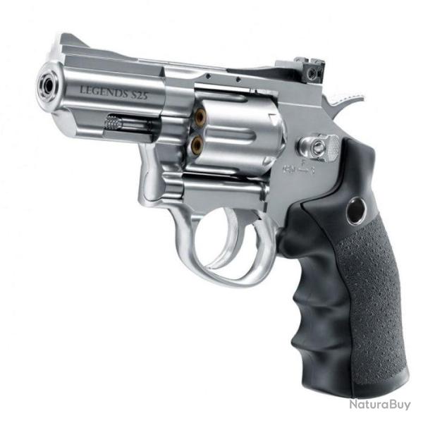 Revolver � plombs Legends s25 silver Co2 - Cal. 4.5 / 4.5 Bb's