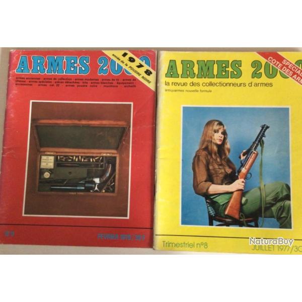 REVUE ARMES 2000 Antiquarmes lot de deux numros Cotes des Armes et Poudre noire