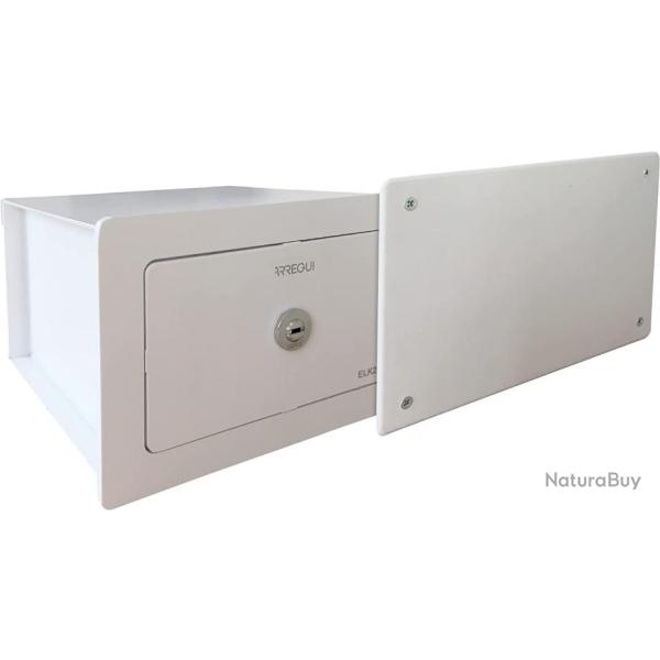 Coffre-Fort Invisible � emmurer � Cacher derri�re Panneau �lectrique, 15x22x21 cm, 3 L Blanc