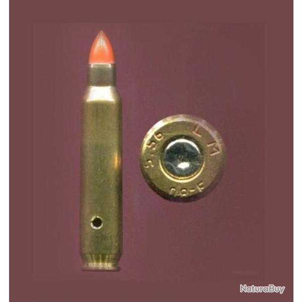 5.56 x 45 France - RARE BALPLAST sur �tui � culot r�duit pour FAMAS  � culasse all�g�e