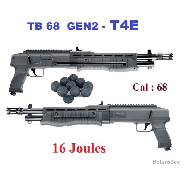Fusil semi auto TB 68 GEN2  T4E ( 16 joules)