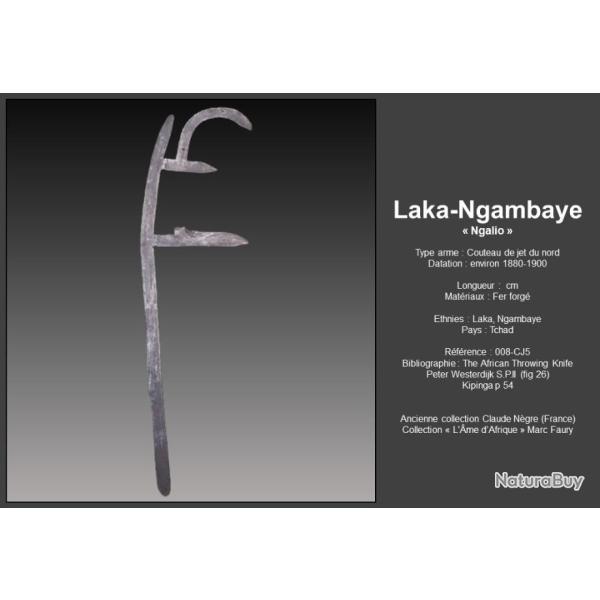 magnifique couteau de jet LAKA-NGAMBAYE afrique