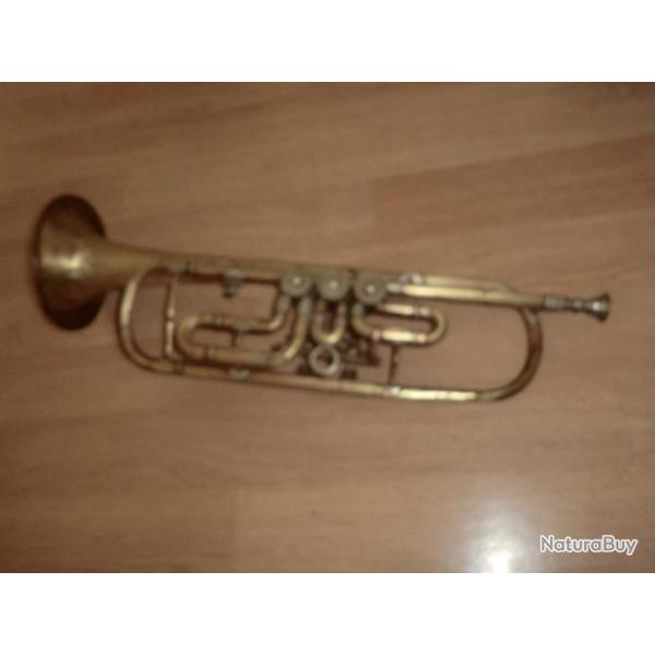 ancienne  trompette a palettes  SEIBERT STAHLBAU  WW1