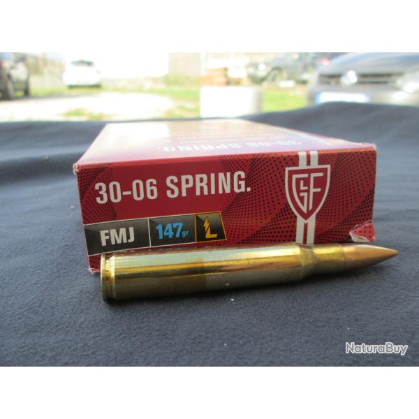 boite de 20 cartouches en 30-06 SPG FIOCCHI  en 147 gr FMJ