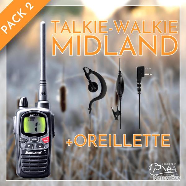 MIDLAND G9 PRO NOIR version export 5W boost� avec oreillette