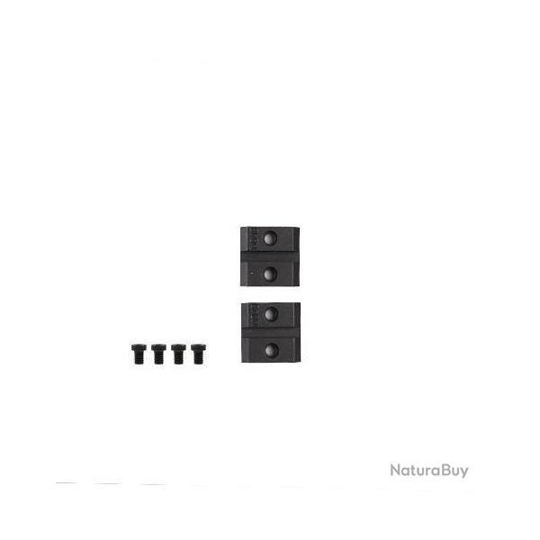 Paire d'embases Warne - Acier - Pour Browning BAR / Benelli Argo