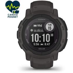 Garmin Instinct 2 Solar Noire compatible avec les centrales ALPHA
