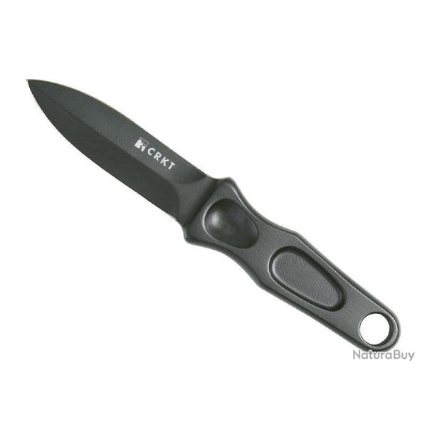COUTEAU DE BOTTE CRKT STING TOUT ACIER CARBONE NOIR