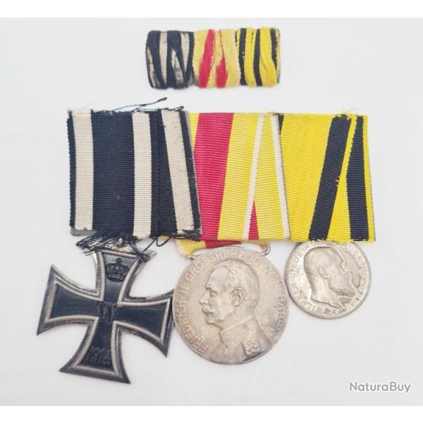 Barrette de 3 m�dailles + rappel  JCP0237