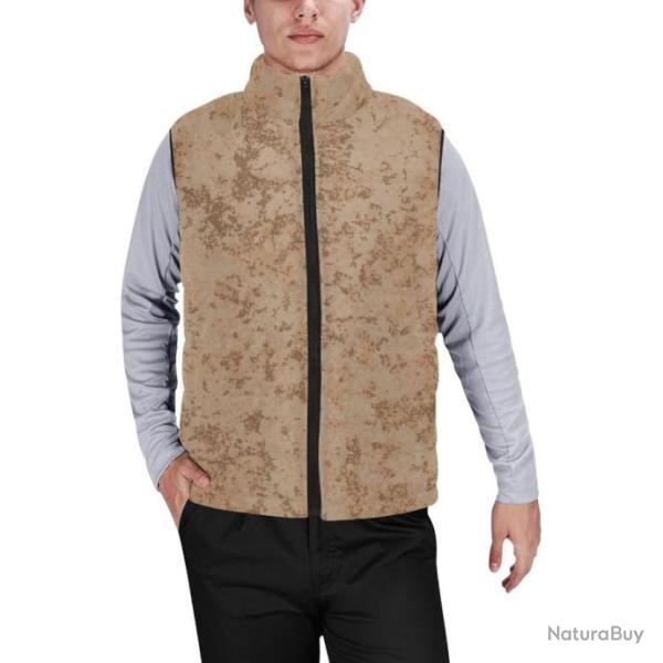 Gilet matelass� doudoune sans manches avec col montant camouflage russe EMR digital flora ratnik