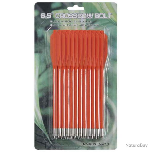 12 Fl�ches en plastique, pistolet arbal�tes � une main 50 et 80 livres Orange
