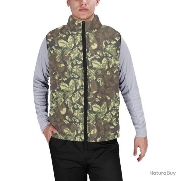 Gilet matelass� doudoune sans manches avec col montant camouflage sovietique 44 palma amobea TTsMKK