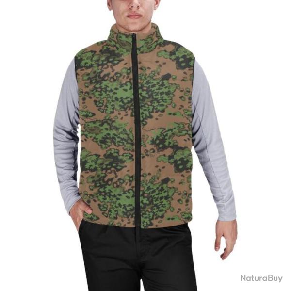 Gilet matelass� doudoune sans manches avec col montant camouflage russe SS-Leto v2