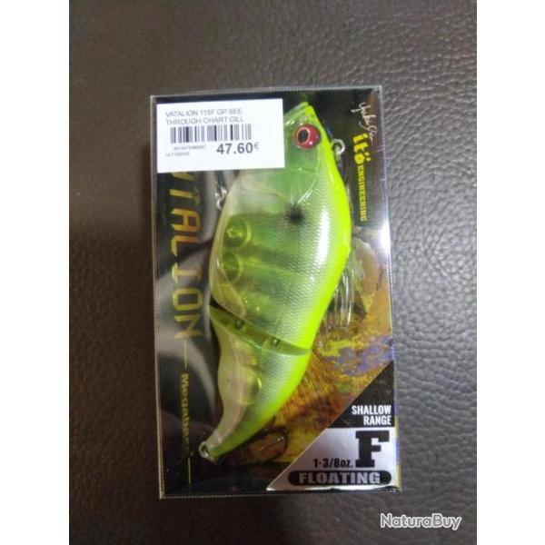 Leurre dur vatalion 115F throuth chart gill