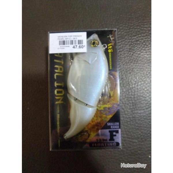 Leurre dur vatalion 115F french pearl