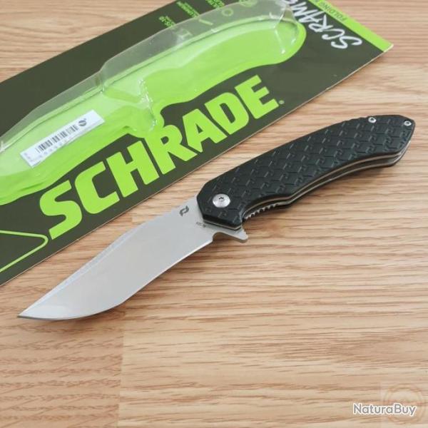 Couteau Schrade Delta Class Scramble Lame Acier AUS-10 Manche Alu Linerlock Clip SCH1159311