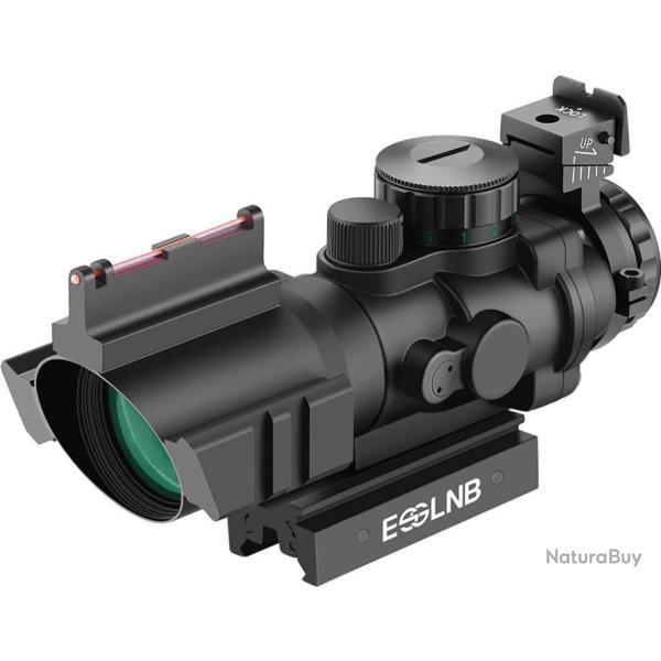 Viseur Point Rouge 4X32 Rouge/Vert/Bleu Point Rouge Chasse avec 11mm/22mm