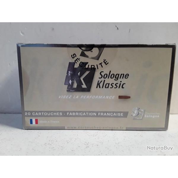 9406 BOITE DE 20 BALLES SOLOGNE KLASSIC PARTITION 9,3X62  285GRAINS NEUF