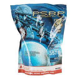 Sac 1 Kg Billes PSBP Perfect 0.28 g Blanches G&G ARMAMENT
