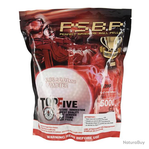 Sac 1 Kg Billes PSBP Perfect 0.20 g Blanches G&G ARMAMENT
