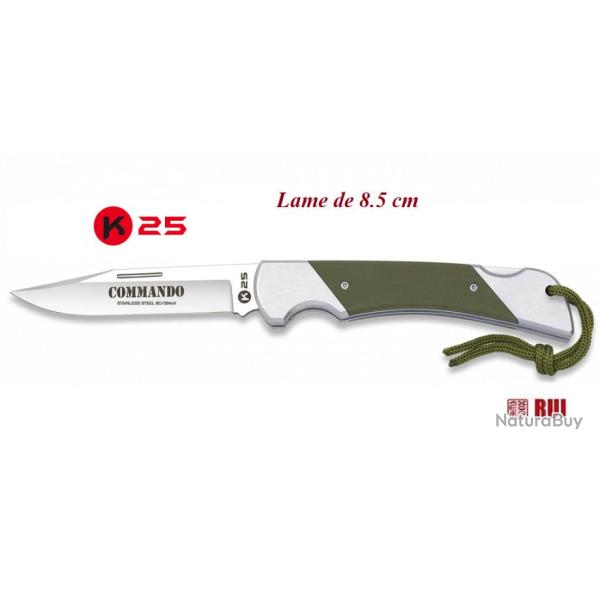 Couteau Pliant R25 Mod. Commando lame de 8.5