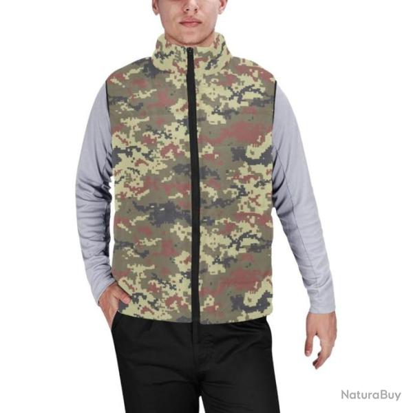 Gilet matelass� doudoune sans manches avec col montant camouflage Ukrainien 2012 exp�rimental