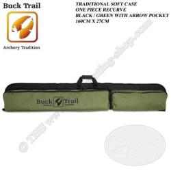 BUCK TRAIL Housse souple pour arc recurve avec 2 poches pour fl&egrave;ches et accessoires