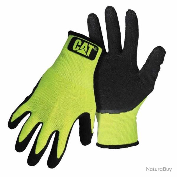 Gants Caterpillar en latex haute visibilit� - XL