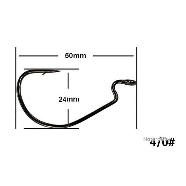 10 hame�ons Texan (Carolina rig) 4/0