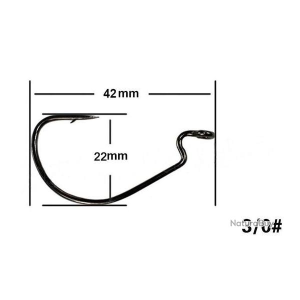 10 hame�ons Texan (Carolina rig) 3/0