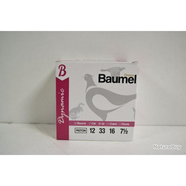 Cartouches Tunet Baumel Dynamic piston plombs 6 ou 7.5 - calibre 12
