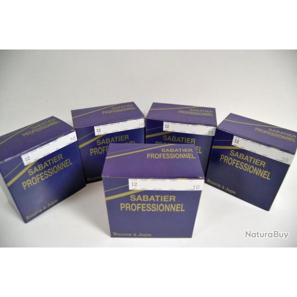 Cartouches Tunet Sabatier plomb 10 - calibre 12 (x5boites)