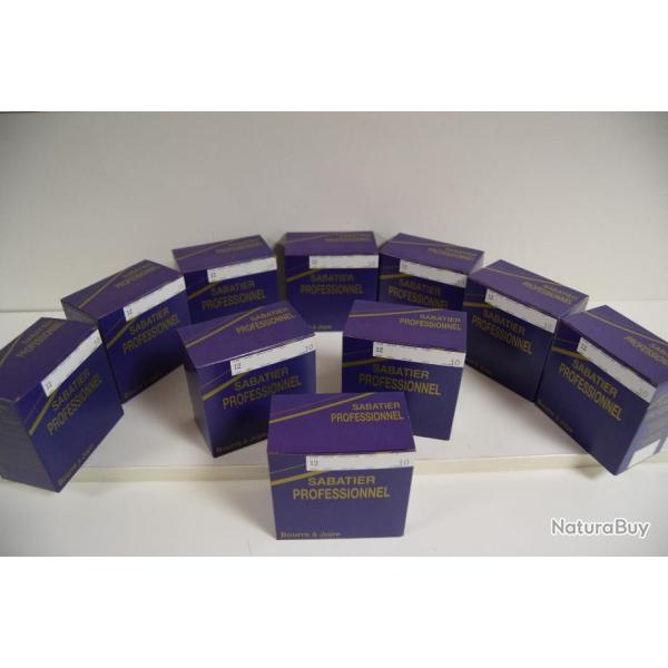 Cartouches Tunet Sabatier plomb 10 - calibre 12 (x10boites)