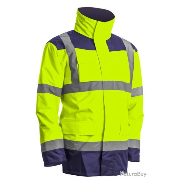 Parka 4 en 1 Kanata haute visibilit� jaune/marine taille L Coverguard