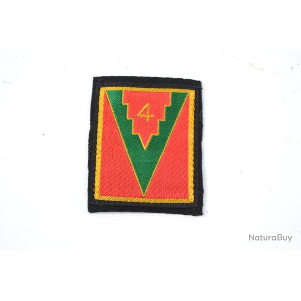 Insigne patch de bras brod� � coudre 4 D division d'Infanterie Arm�e Fran�aise