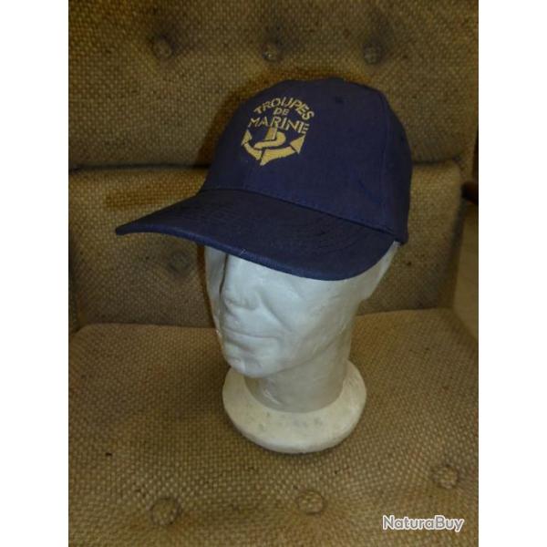 casquette TROUPES DE MARINE bleue ( TDM COMMANDO OPERATION DEBARQUEMENT