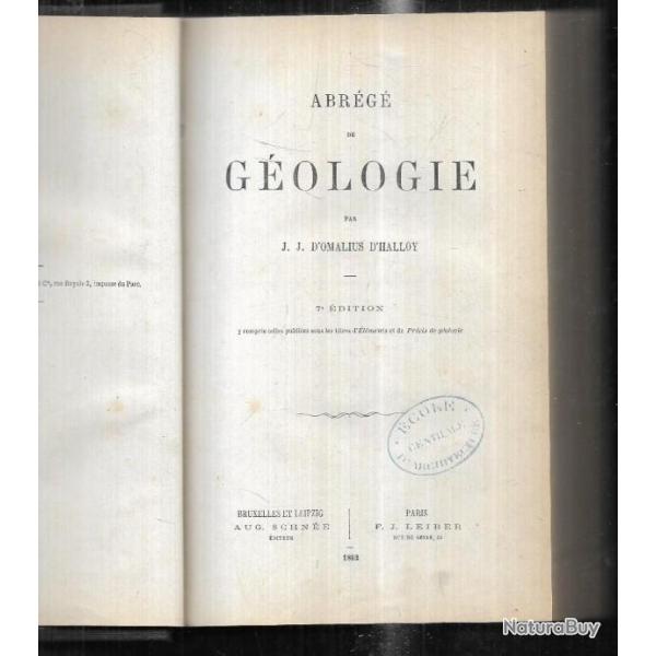 abrg de gologie par j.j.d'omalius d'halloy 7e dition