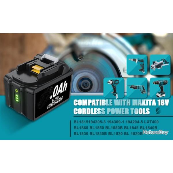 Batterie Compatible Makita BL1830 1815 1860 18V-6.0Ah 20260729082519