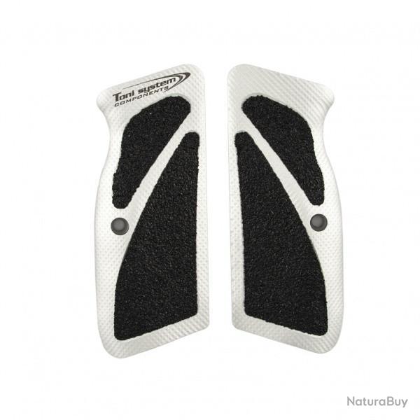 Poign�es longues 3D pour Tanfoglio P19L-P21L-T95F - TONI SYSTEM - Gris