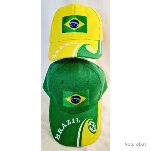 CASQUETTE BRESIL  2 mod�les au choix Taille r�glable