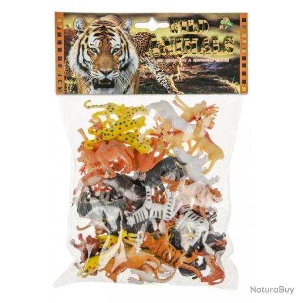 Figurines Animaux sauvages 48pcs 12 mod�les assortis Taille article 5/6 cm