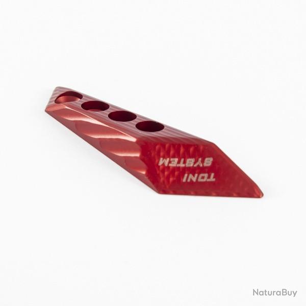 Repose-pouce 3D, c�t� droit, tireur gaucher - TONI SYSTEM - Rouge