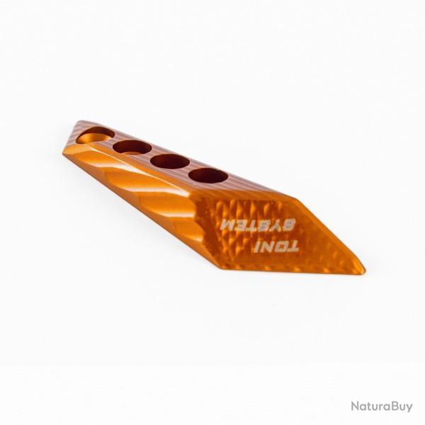 Repose-pouce 3D, c�t� droit, tireur gaucher - TONI SYSTEM - Orange