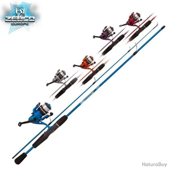 DESTOCKAGE ! Ensemble Spinning Zebco Rainbow Fish Combo