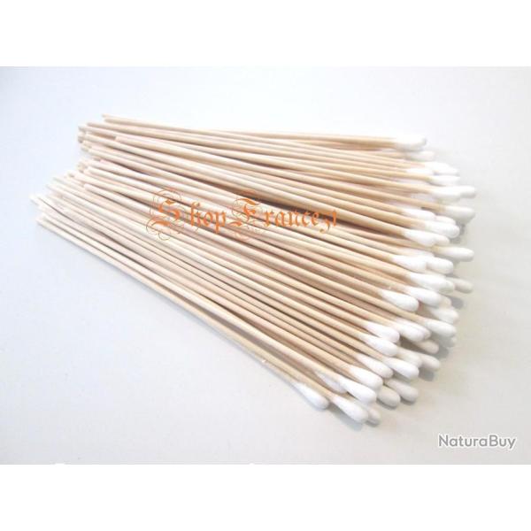 60 b�tonnets �couvillons bois bout arrondi