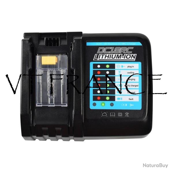 Chargeur Batterie Compatible Makita BL1830 18V-DC18RC 20260729082519